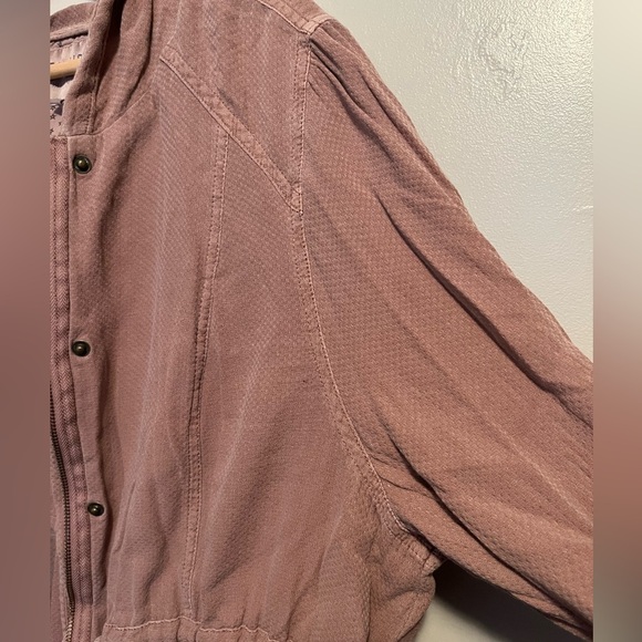 Torrid Twill Anorak Jacket Women's Pink Hooded Cotton Zip Waist Drawstring - Picture 6 of 13